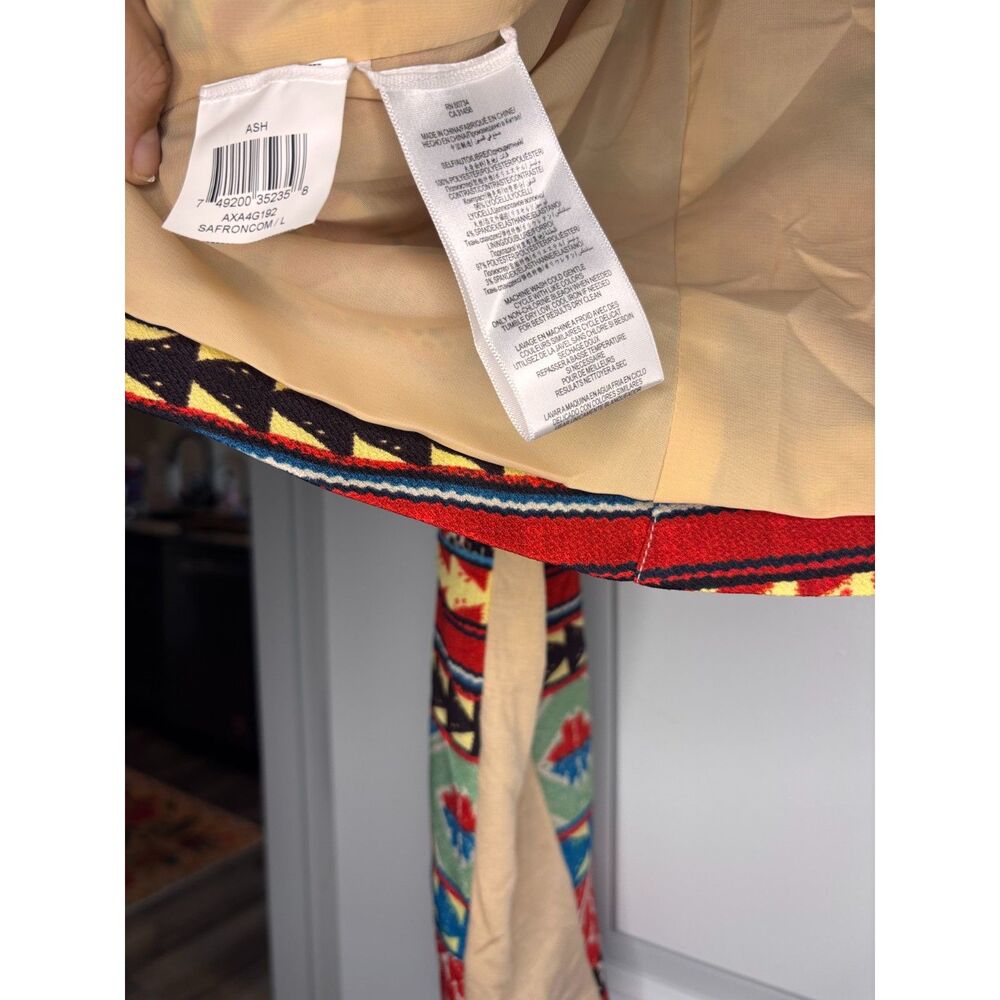 BCBG MAXAZRIA “Ash” Statement Jacket | Size L | NWT | Tribal-Inspired Pattern - Picture 5 of 6